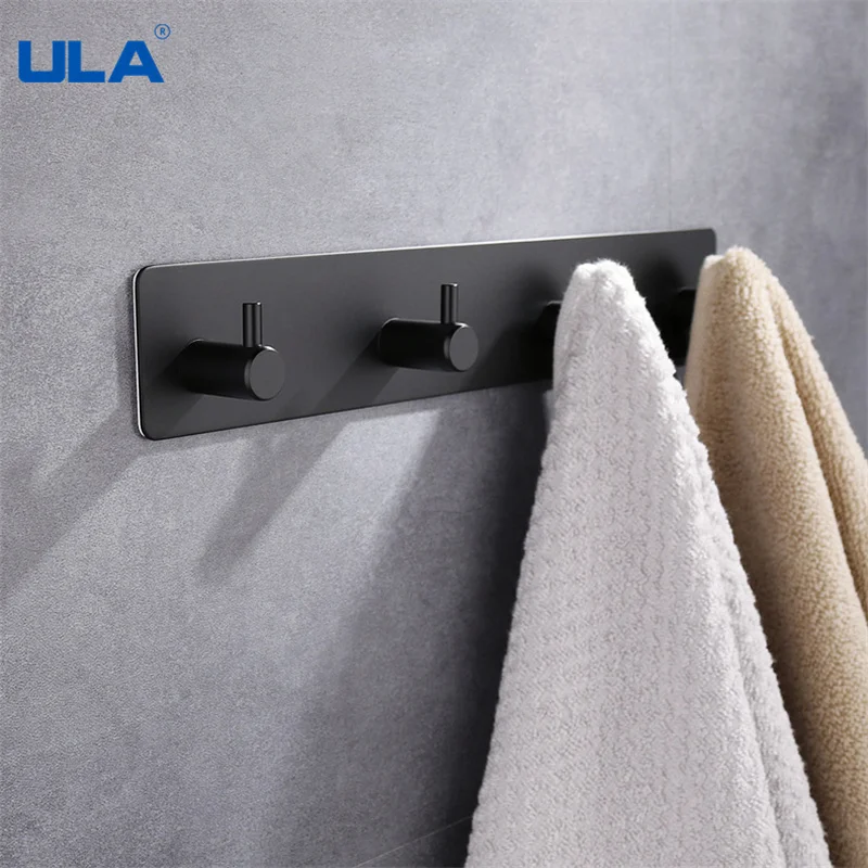 Adhesive Hook ULA Stainless Steel 3M Sticker for Door Towel Clothes
