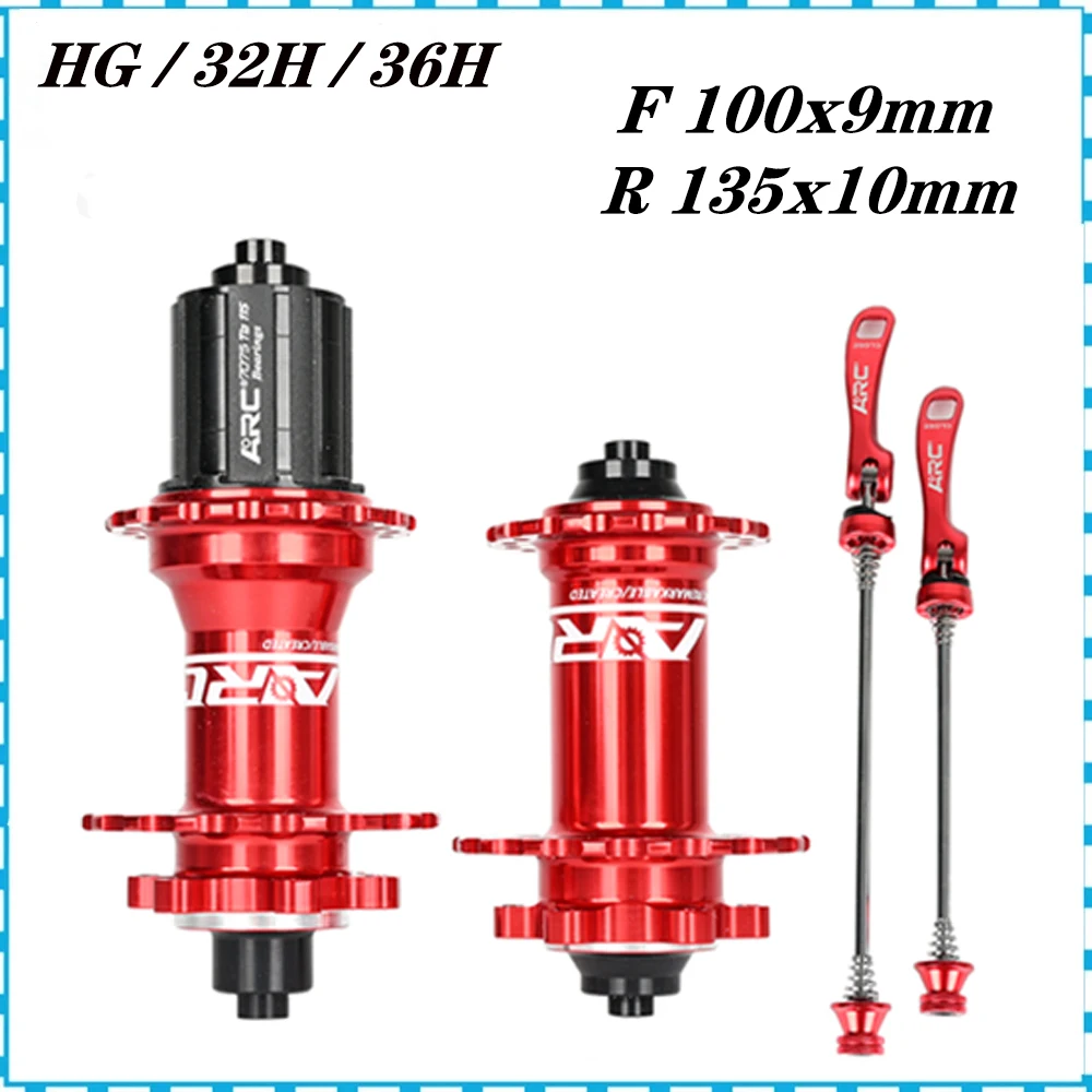 

ARC MT006 Bicycle Hubs 32/28/36 Holes Sealed Bearing MTB Mountain Bike Hub Quick Release QR 4 bearing for 8 9 10 11 Speed