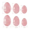 Oeuf Yoni en Quartz Rose naturel, œufs de Jade pour femmes, exercice Kegel, muscles vaginaux, boule de serrage, masseur de Jade, œufs Kegel en cristal 5