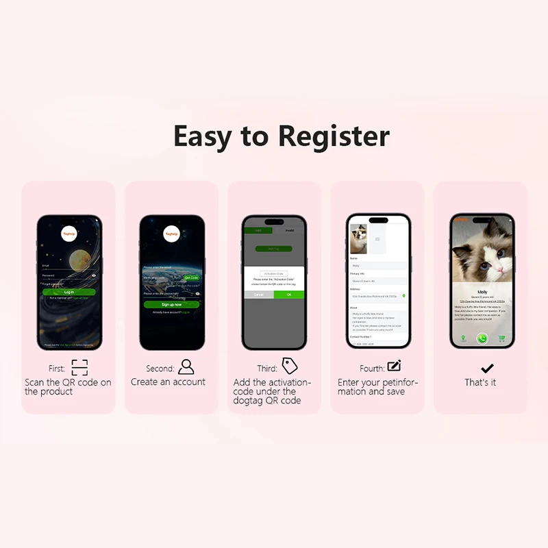 Airtag Case Collar For Cat Protective Cover Qr Code Collar Anti Lost Holder Dog Tracker Accessories Reflective With Bell anti lost tracker,anti lose tracker,item locator,anti lost locator