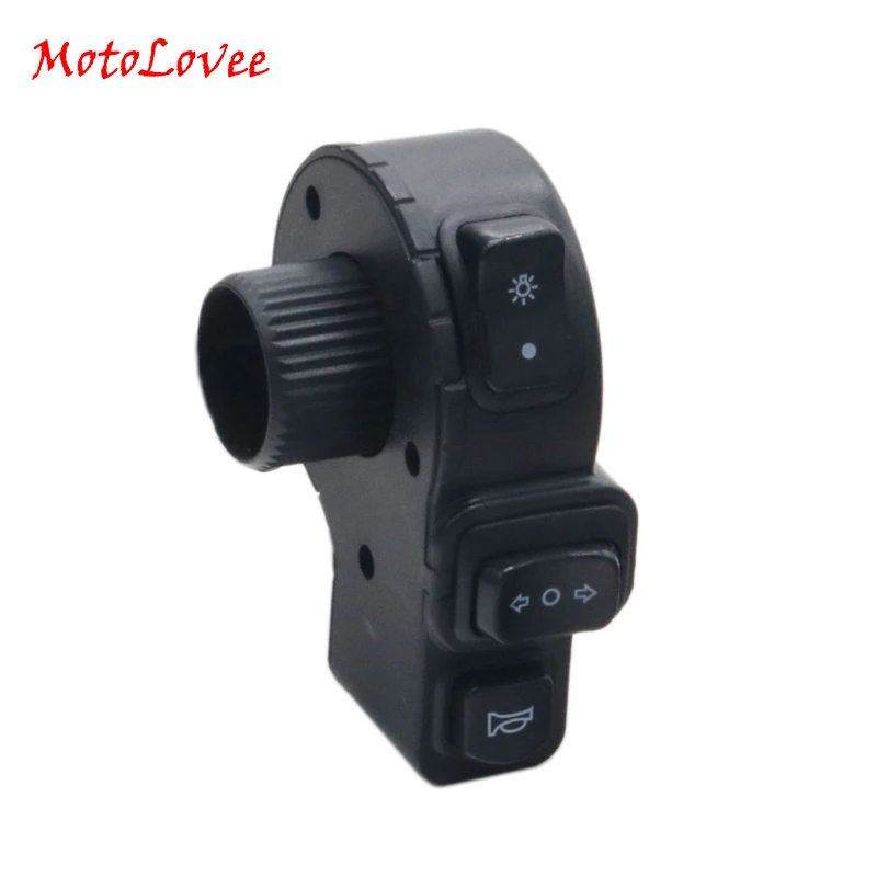 

MotoLovee 22mm Motorcycle Switches Motorbike Horn Button Turn Signal Electric Fog Lamp Light Start Handlebar Controller Switch