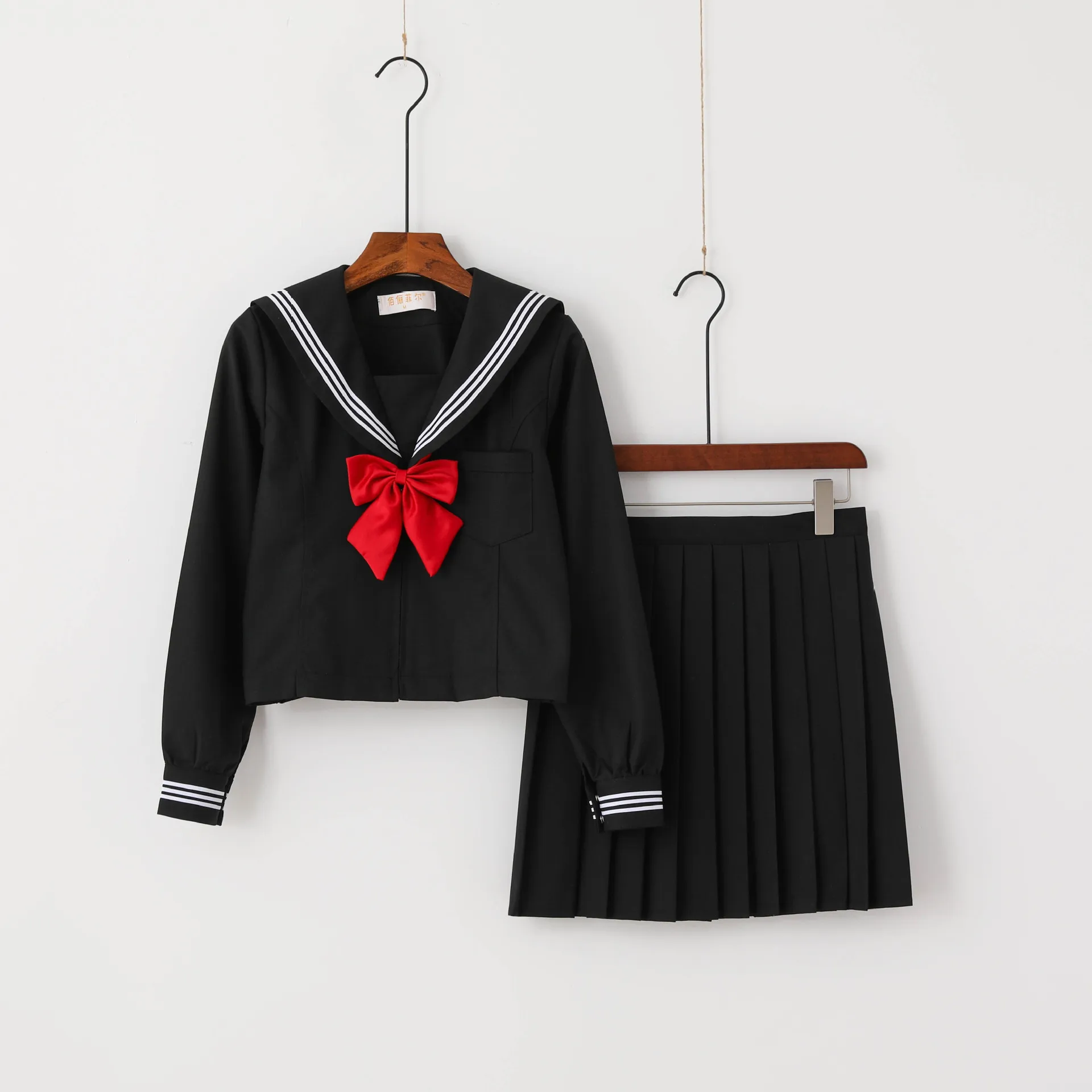 Japanese Style S-2xl Student Girls School Uniforms Girls Navy Costume Women Sexy Navy JK Suit Sailor Blouse Pleated Skirt