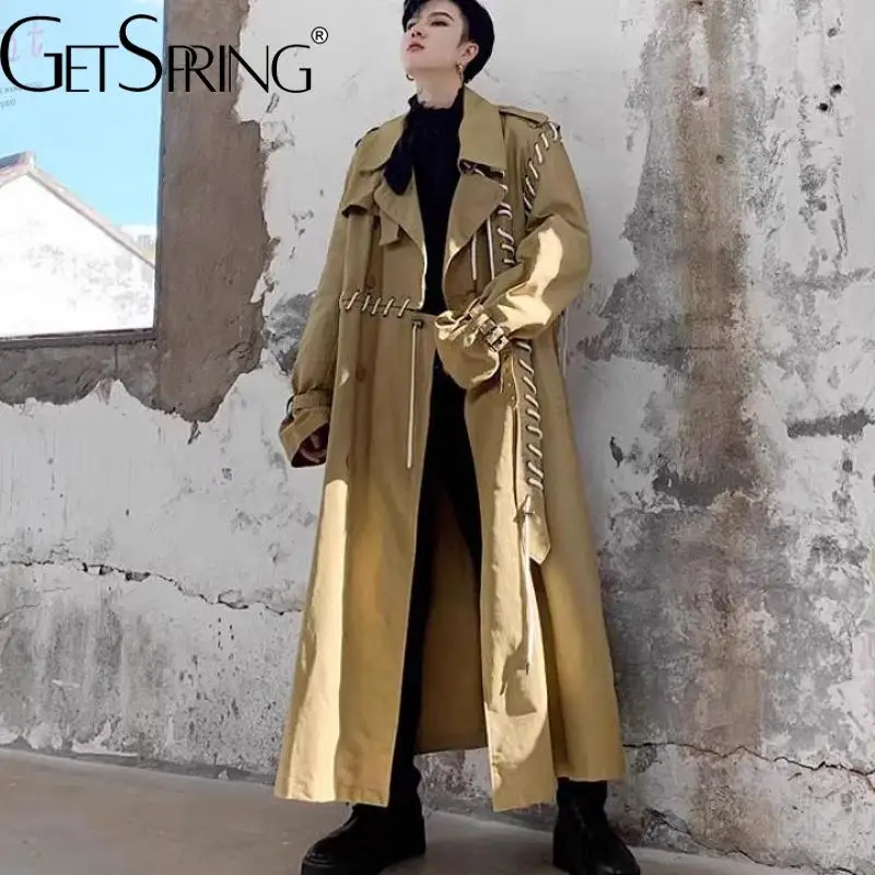 アウターその他 AVANDRESS Unisex flex long overfit coat dark beige Double-Face Cropped Jacket in Jackets & Outerwear | Vince