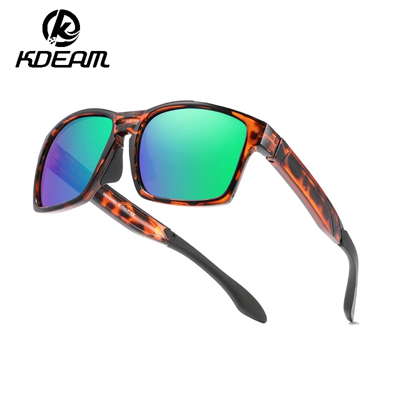 

KDEAM Square Ultra Light Sunglasses Men Polarized TR90 Frame TAC 1.0mm Thickness Lens Driving Sun Glasses Women Sports Goggles