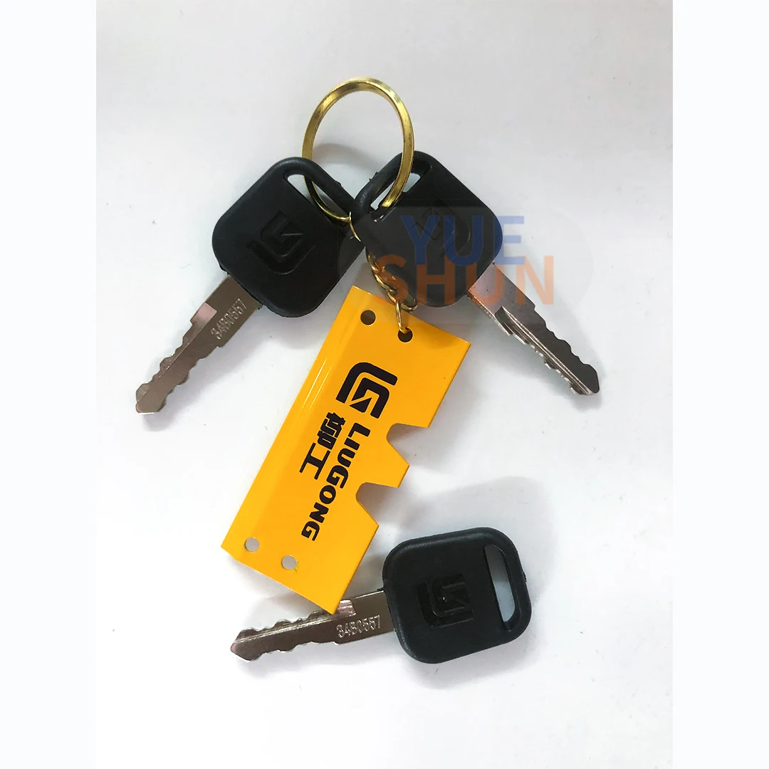 LIUGONG 906D/907C/908/915/920/922/925/936E 키 chian이있는 중장비 굴삭기 용 3 PCS 점화 키