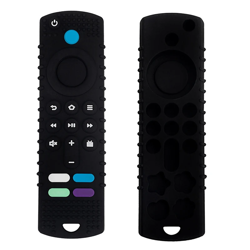 Silicone Baby Teething Toys Chewing Toy TV Remote Control Shape for Girls Baby Toddler Early Educational Sensory Development Toy