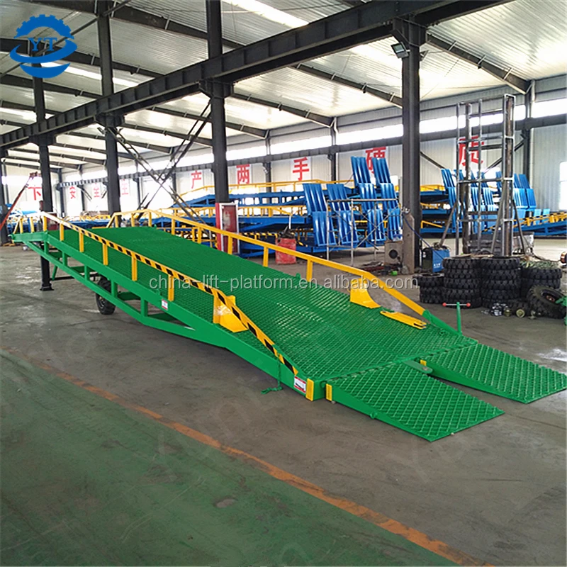 15ton mobile forklift loading dock ramp container unloading dock leveler platform for trailer