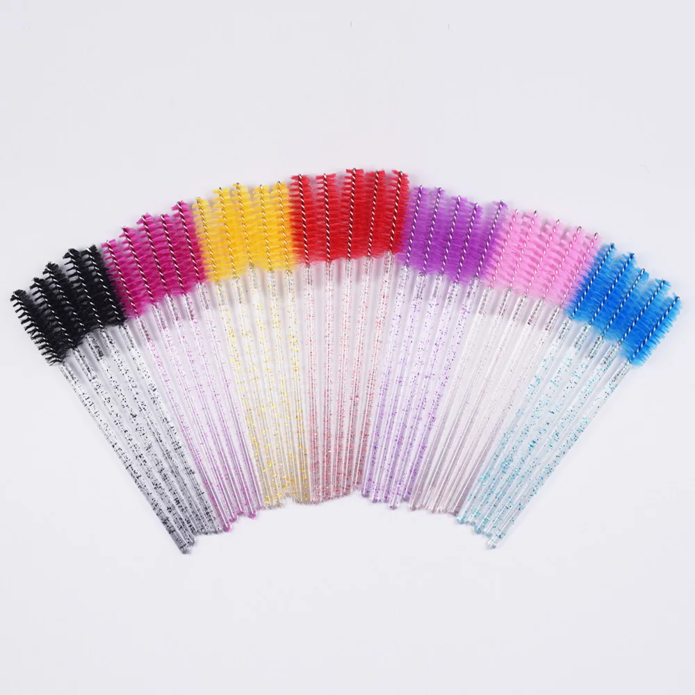 5/50 PCS Disposable Silicone Gel Eyelash Brush Comb Mascara Wands Eye Lashes Extension Tool Professional Beauty Tool For Women