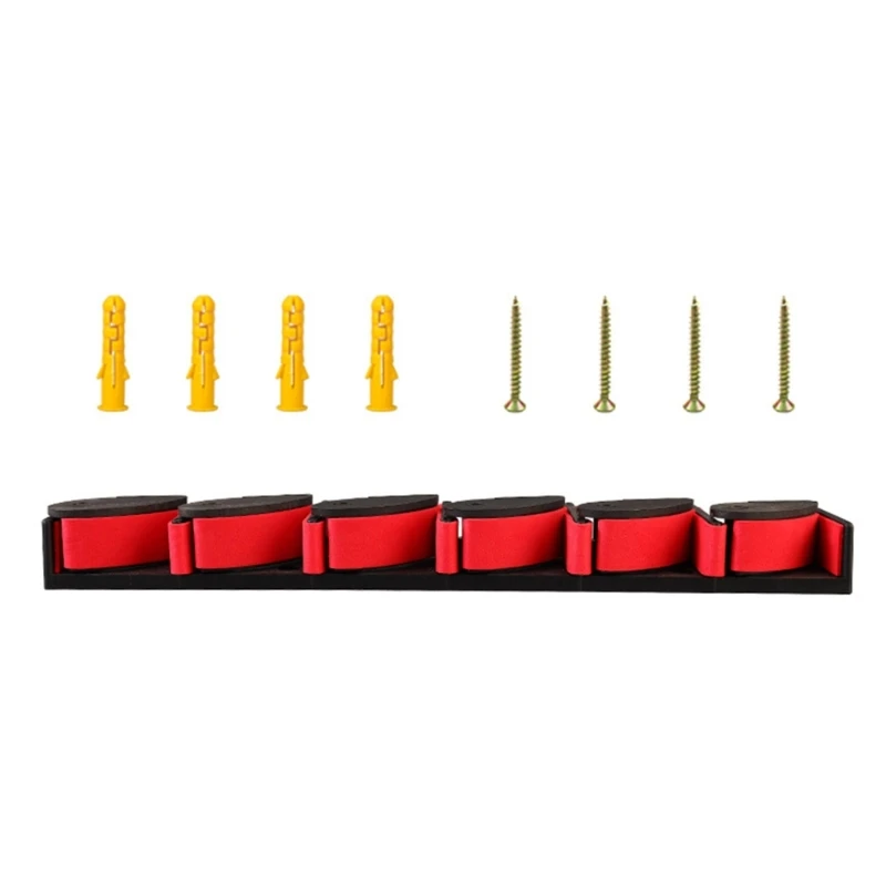 Wall Mounted Fishing Rod Holder, Storage Rack, Pole, Vertical Support, Holds 6 Fishing Rod, Easy to Install