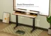 Standing Desk with Drawers, Stand Up Electric Standing Desk Adjustable Height, Sit Stand Desk with Storage Shelf 3