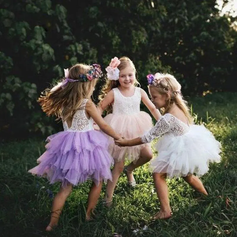 Summer Girl Dress White Scallop Girls Little Girls Princess Dress Tutu Fluffy 1 2 3 4 5 Years Children Casual Wear Kids Clothes girls dress princess costume kids clothes