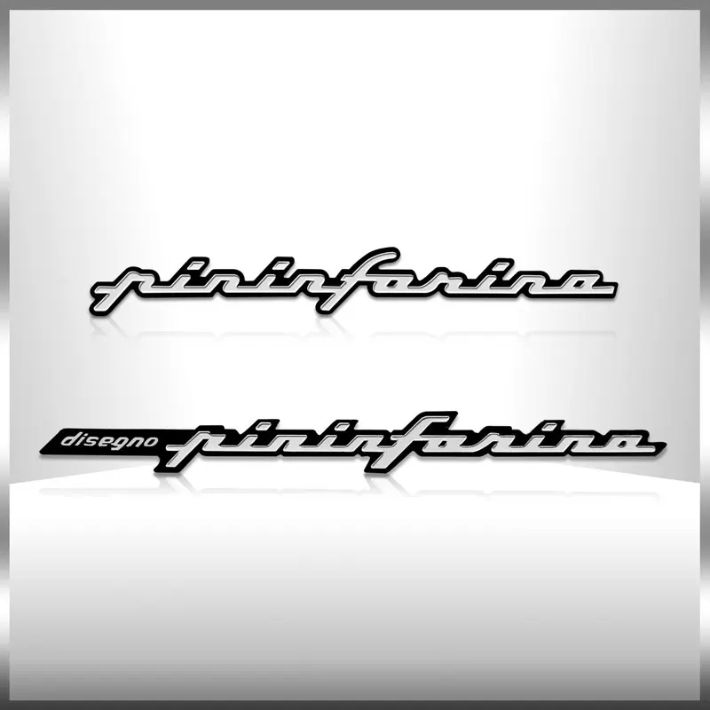 Car Styling New 3D Aluminium Pininfarina Disegno Emblem Logo Badge Posteriore Adesivo Per Bagagliaio Dell'Auto Per Hyundai Sonata Solaris Azera Tucson