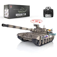 2.4Ghz HENG LONG 1/16 RC Tank 7.0 Plastic Version Russia T90 3938 RTR Model Infrared Speaker BB Unit Smoking Toy TH17858 1