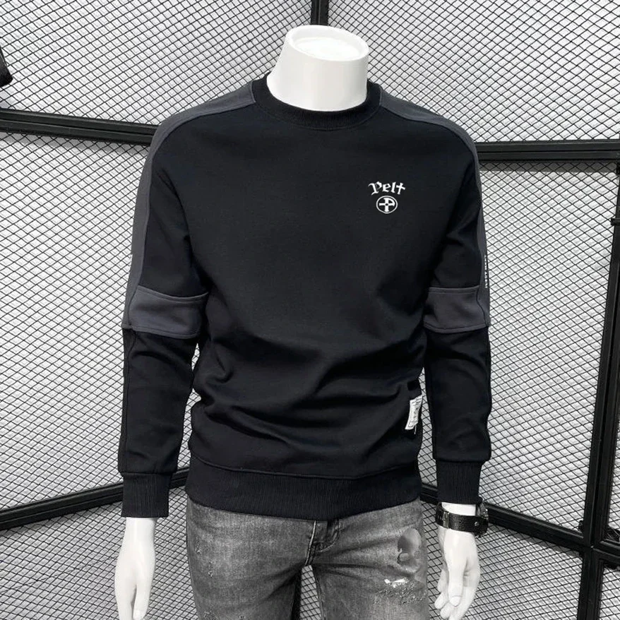 남성용 긴팔 상의 하이 퀄리티 라운드 넥 골프 티셔츠, 가을 패션, 펠프 골프 의류, 캐주얼 티셔츠, 신제품, 2024