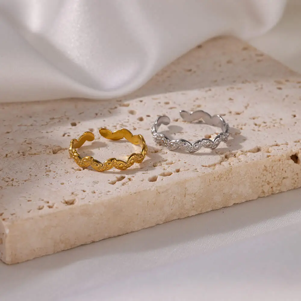 Women Gold Stainless Steel Ring