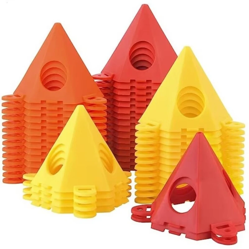 10pcs Pyramid-shaped Artist Painting Stand, Mini Cone-shaped Paint