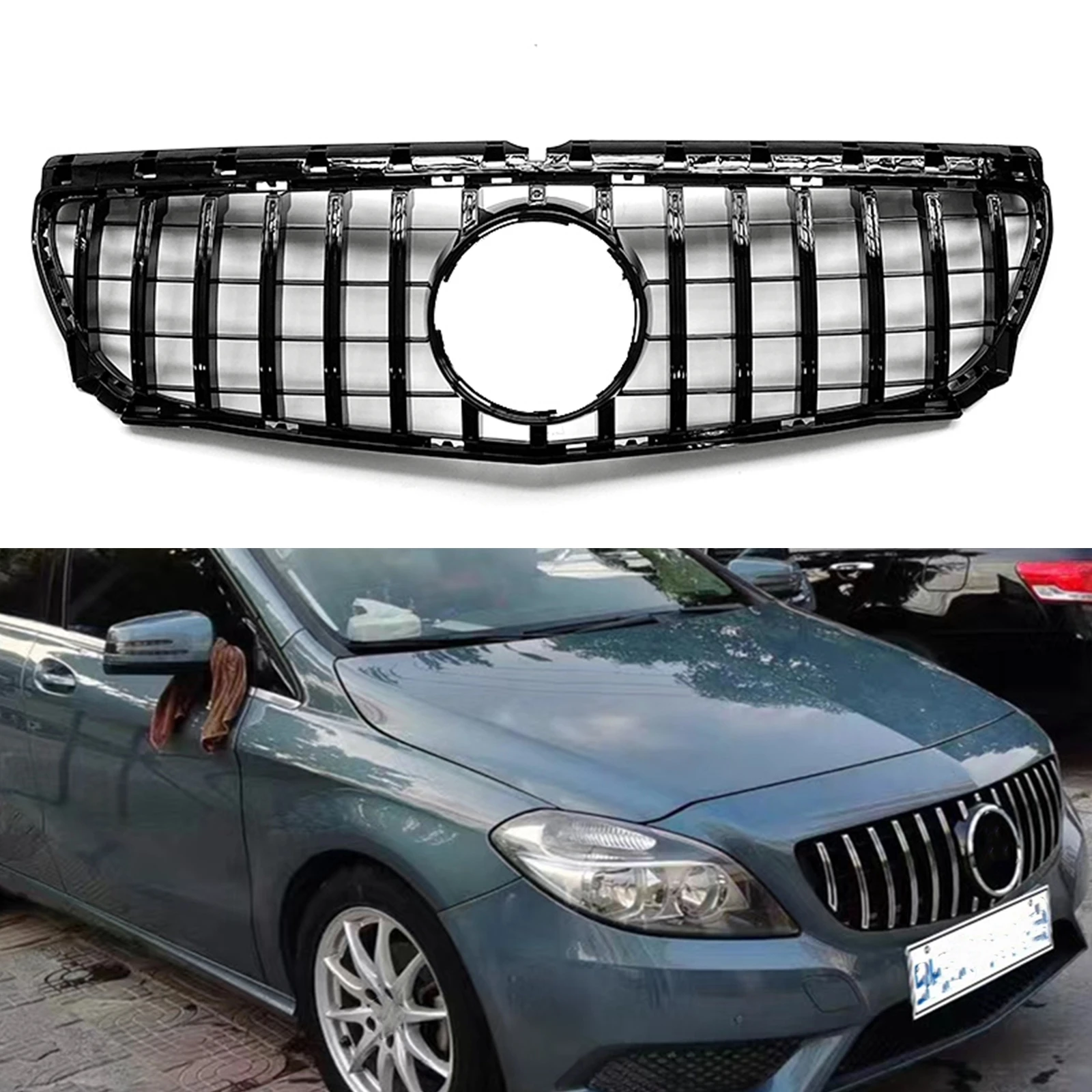 

Передняя решетка для автомобиля Mercedes-Benz W246 B-Class B180 B250 2012 2013 GT
