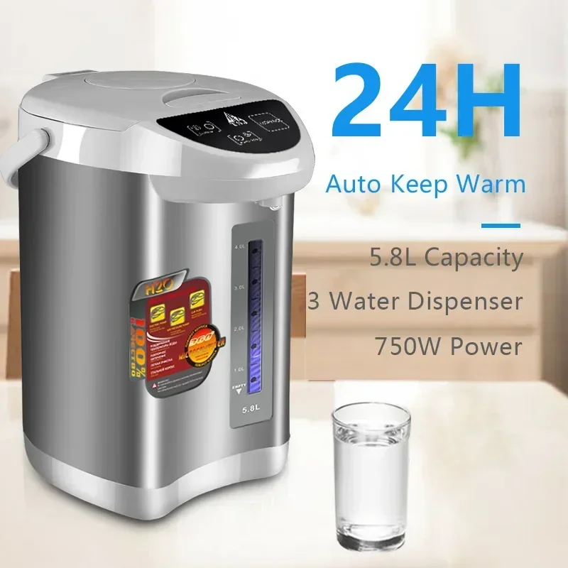 

Electric Kettle Stainless Steel 110V Electric Thermos Household Automatic Thermal Insulation 220V Hot Water Bottle