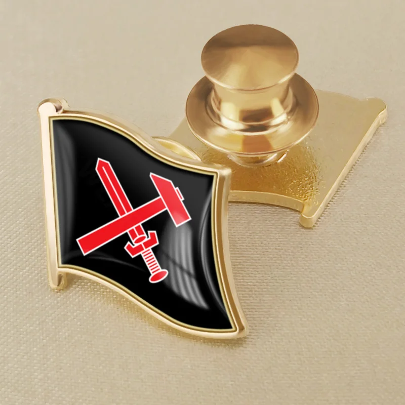 

Black Front Strasserism Flag Brooch Badges Lapel Pins