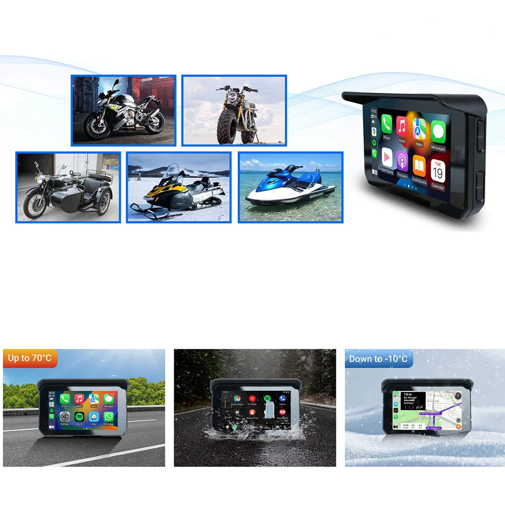 CarPlay Lite C5  Motorcycle GPS Carplay/Android Auto - Ottocast