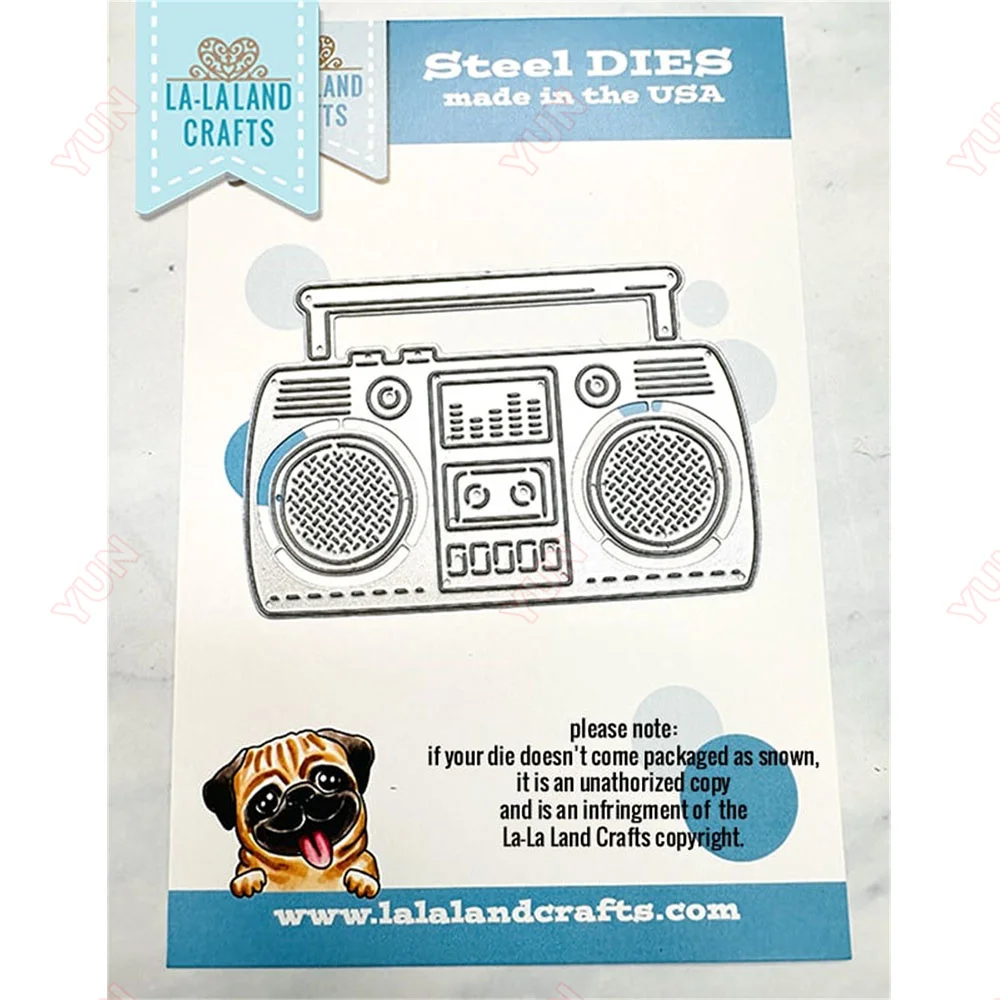 

Boombox Die Metal Cutting Dies Scrapbook Embossed Make Paper Card Album DIY Craft Decoration Handmade Greeting Cards