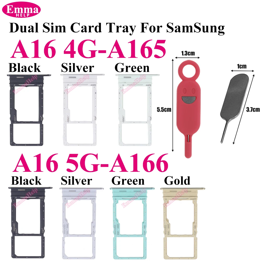 Dual SIM Card Slot Tray Holder and Reader Socket Replacement with Eject Pin