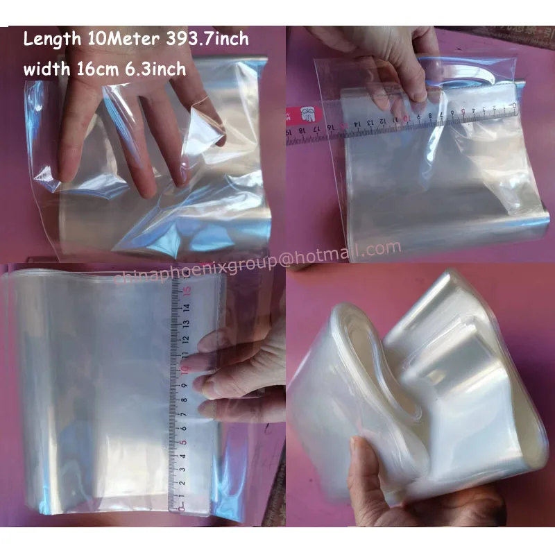 Pof Heat Shrink Plastic Wrap Film Roll Tube Shrink Bags Heat Seal Shrinkable Thermal Plastic Packaging Wrap Film Pof Shrink Film 3