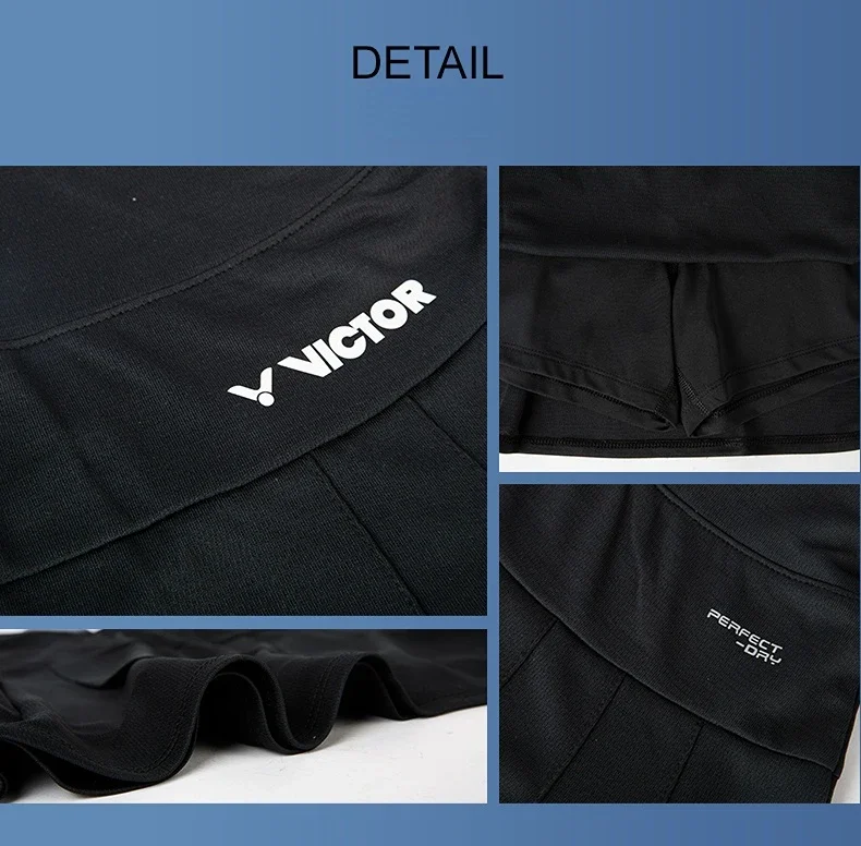 victor tennis fitness skirt sport Jersey Badminton clothing quick dry sports running women K-31302