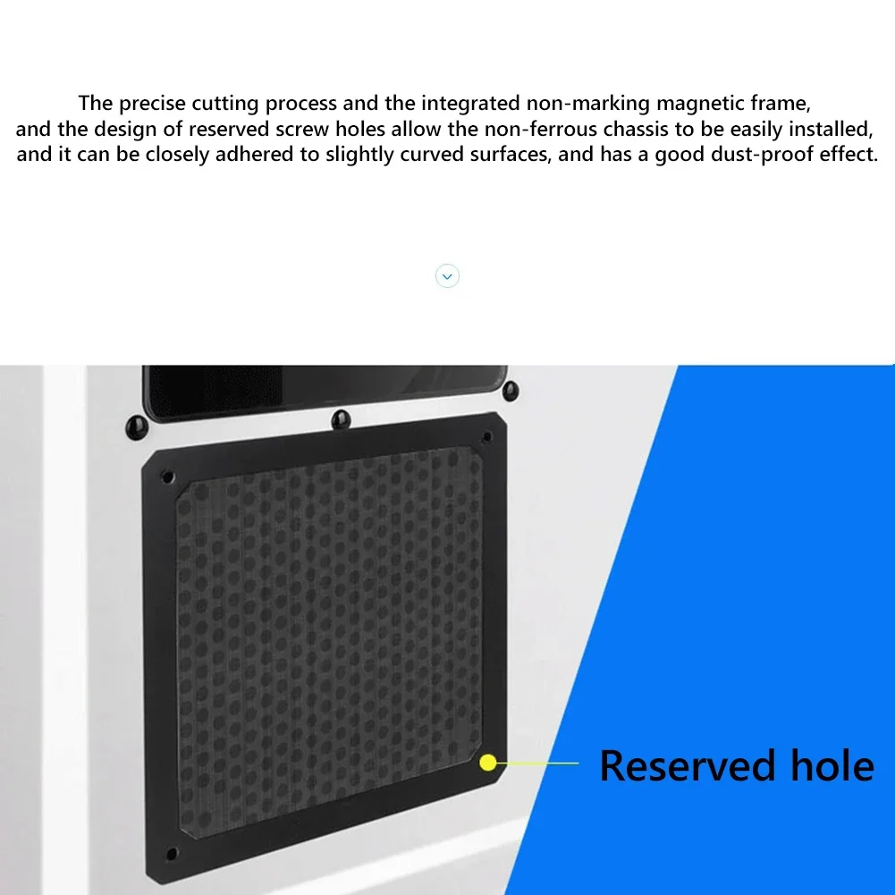 80-140MM Magnetic Dust Filter Dustproof Mesh Cover Frame Black Mesh Net Guard for PC Computer Case Cooling Fan Accessories
