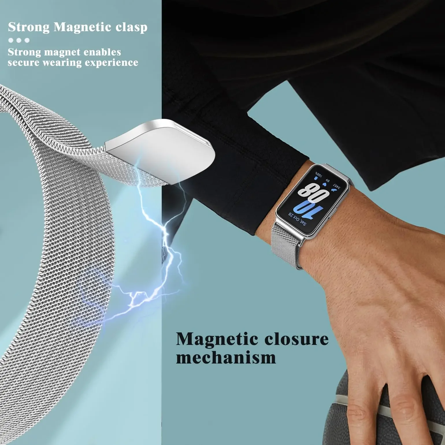 Milanese Loop Magnetic Stainless Steel Bracelet Wristband