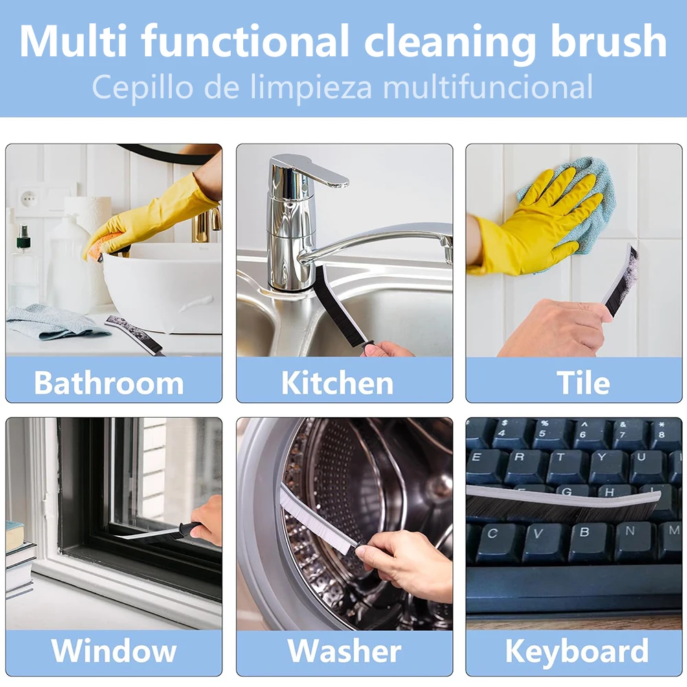 Fine Cleaning Brushes Household Corner Cleaner Difficult Crack Tile Joint Cleaning Brush For Window Kitchen Bathroom Groove