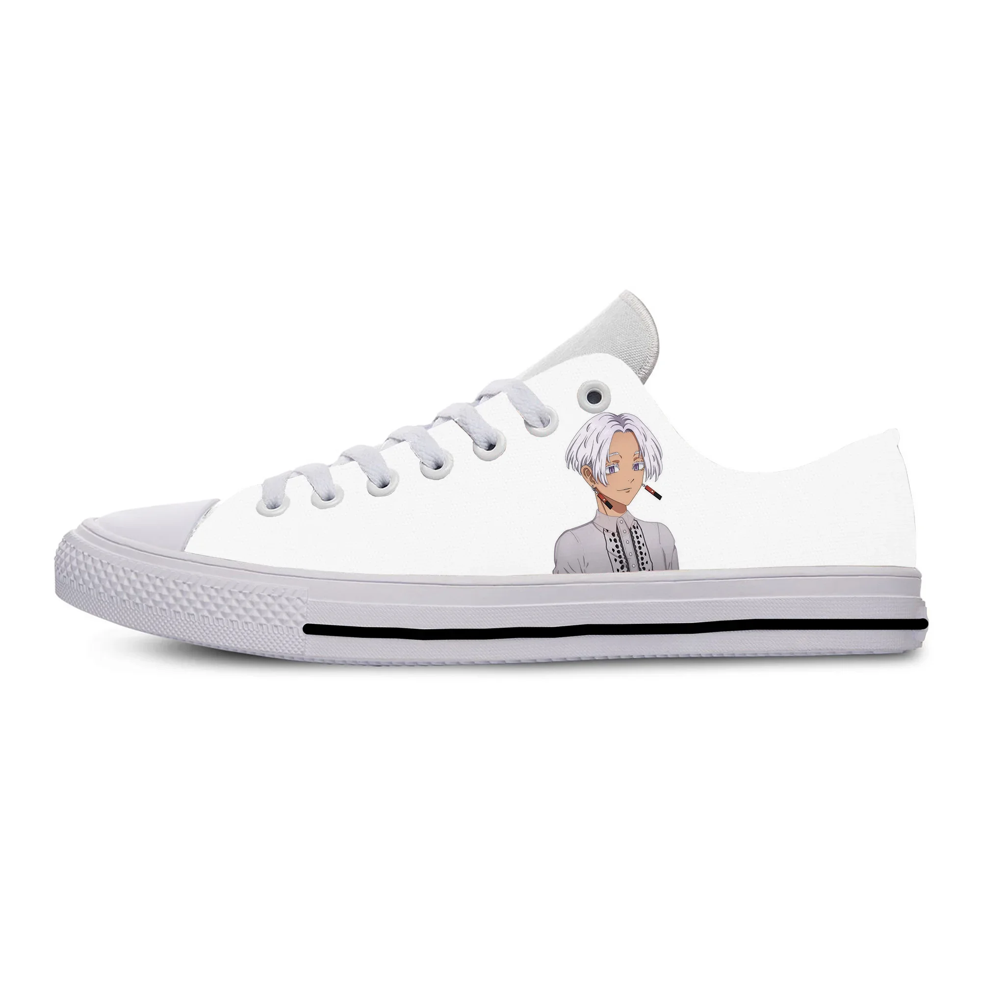 Japanese Anime Tokyo Revengers Kurokawa Izana Cool Casual Shoes Low Top Breathable Board Shoes Lightweight Men Women Sneakers 5