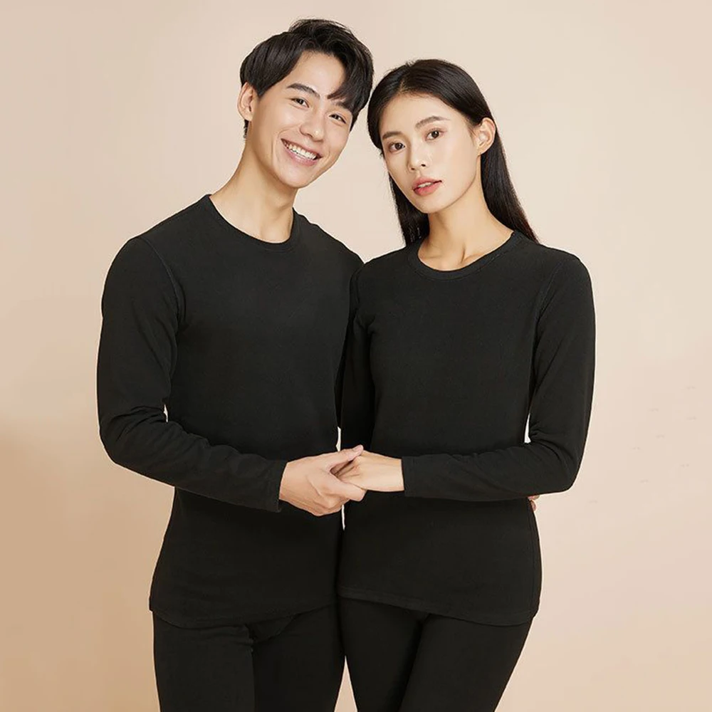 Thermal Underwear Long Johns Winter Women Clothes Wool and silk Warm Lingerie 2 Pieces Thermal Pants Long Sleeve Bottoming Shirt