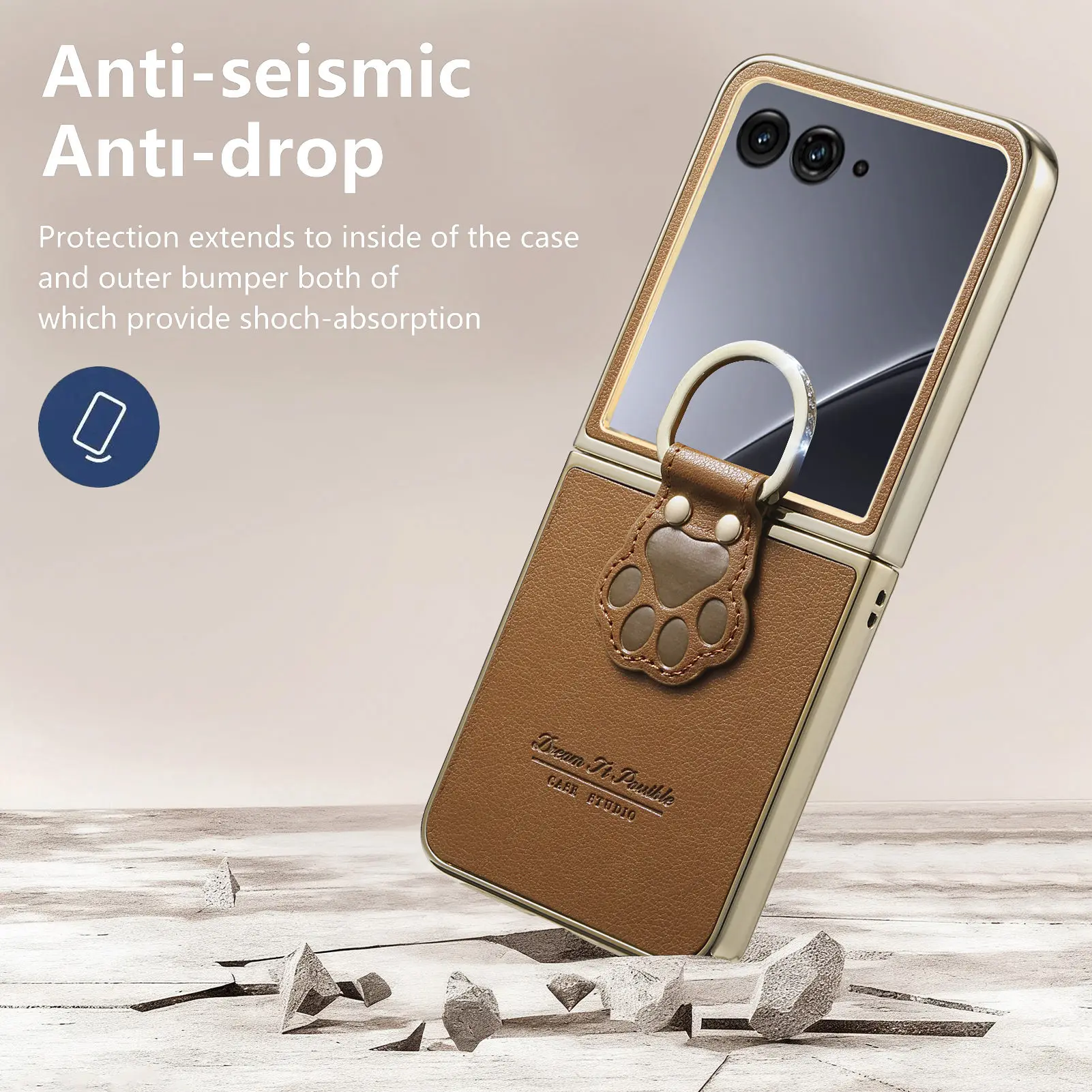 Shockproof PU Leather Accessories Case - Premium Protection  Capa