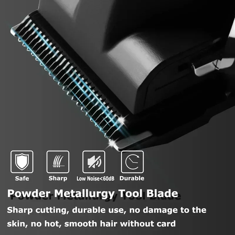 KEMEI 2296 Professional Hair Clippers for Men Cord/Cordless Hair Cutting Kits Hair & Beard Trimmer T Blade Barber Clippers 3