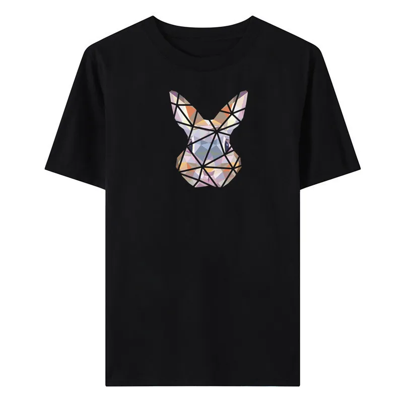 

Summer New Simple Fashion Rabbit Print Women's Casual Half Sleeve T-Shirt