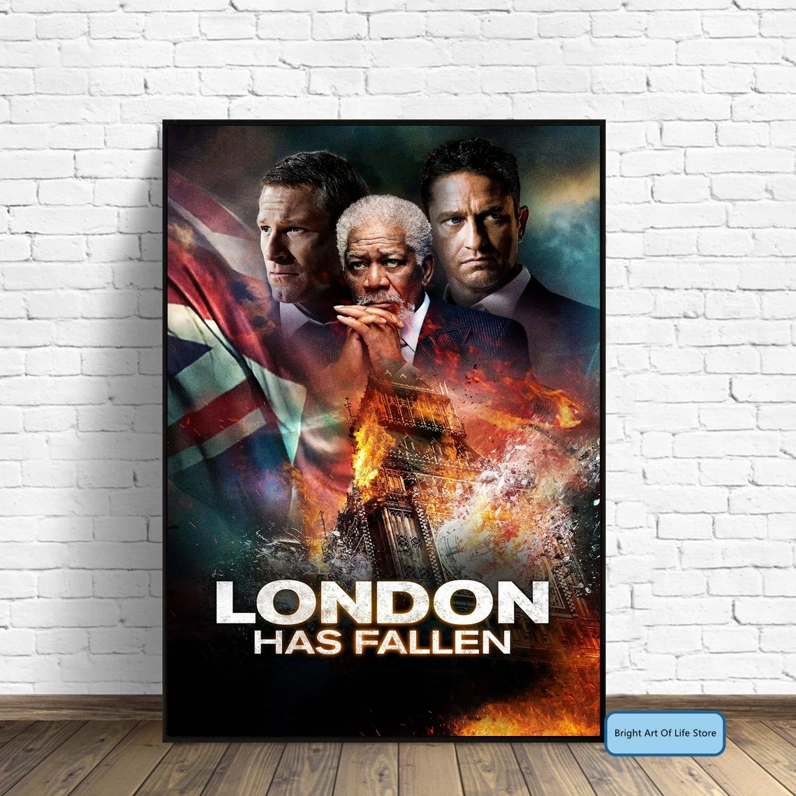 

London Has Fallen (2016) Movie Poster Cover Photo Print Canvas Wall Art Home Decor (Unframed)