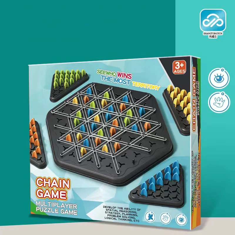 Triangle Chain Chess Splendor Duel Board Game Strategy Game for Kids and Adults Fun Family Night Entertainment Tables