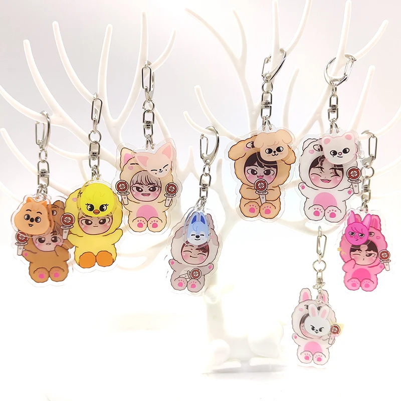 KPOP Acrylic Keychain Set - Cute Bag Pendants
