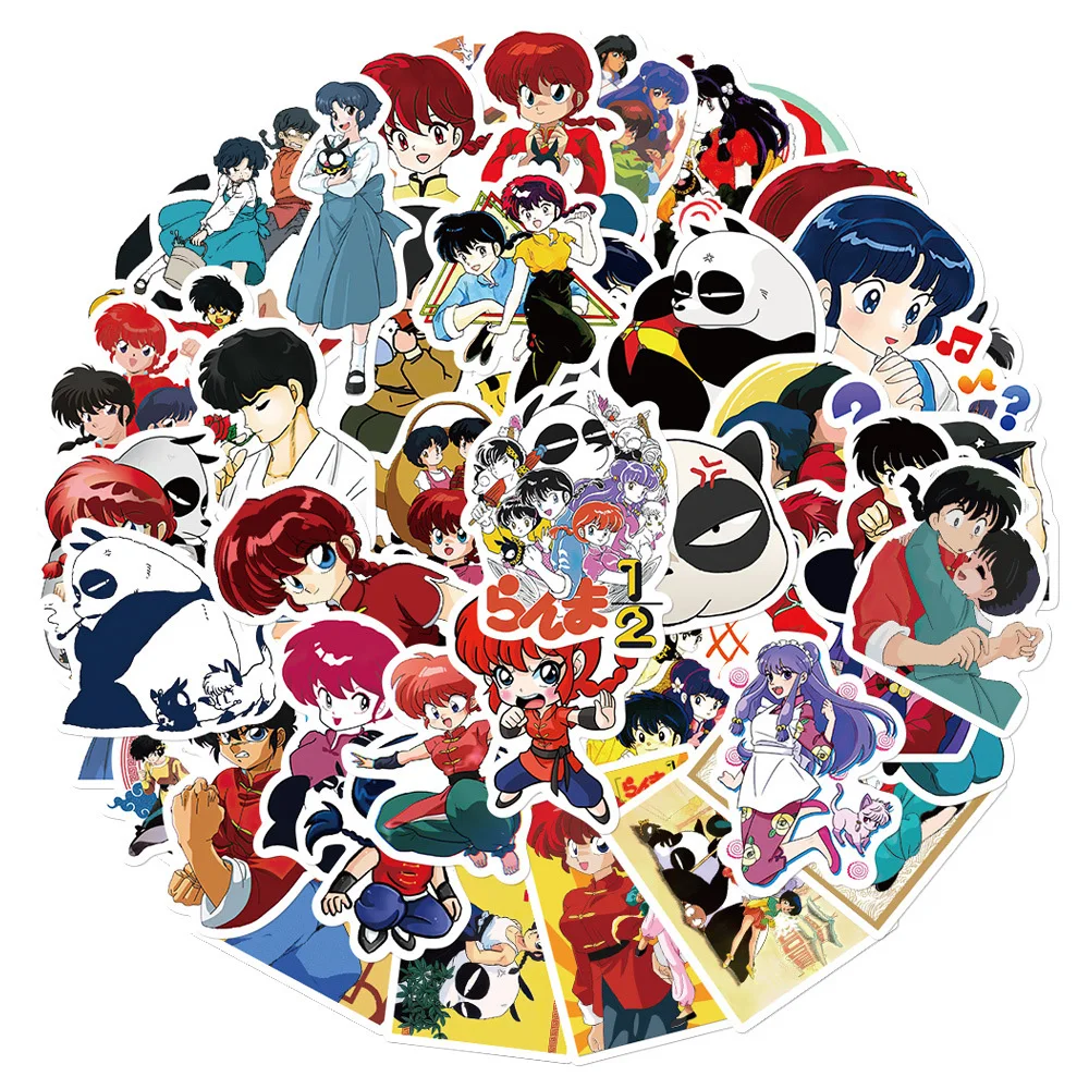 

10/30/50PCS Ranma1/2 Anime Stickers Cartoon Decals DIY Laptop Phone Water Bottle Waterproof Cute Sticker Kids Toy Gift Wholesale