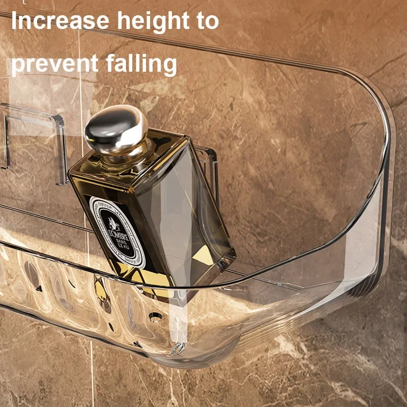 Bathroom Acryli Shelf No Drill Shower Storage Rack Washstand Cosmetics Storage Rack Wall Mounted Toilet Shampoo Holder Organizer storage rack bathroom shelf bathroom shelf rack bathroom storage rack wall shelf organizer