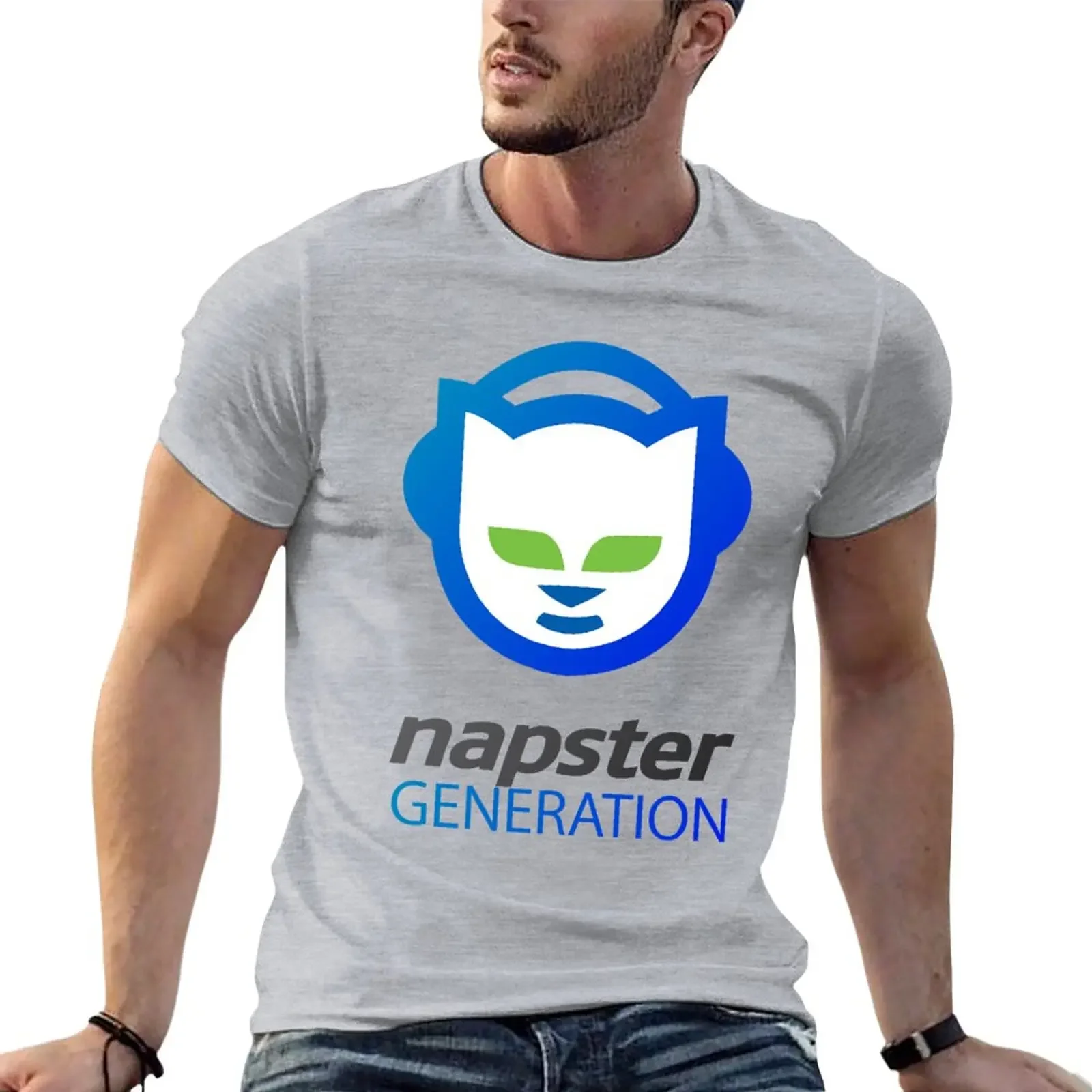 

Napster Generation Classic T-Shirt plus sizes graphics Tee shirt men clothing
