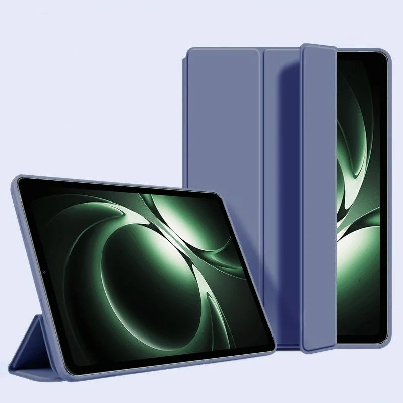 Tri-Folding PU Leather Soft Back Stand Tablet Case - 8.8 Inch Cover
