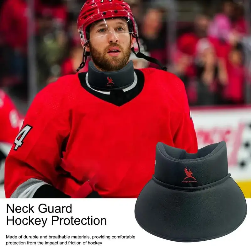 Hockey Neck Guard Ice Hockey Protection Gear Breathable Neck Protector Collar for Senior Men Women Junior Teens