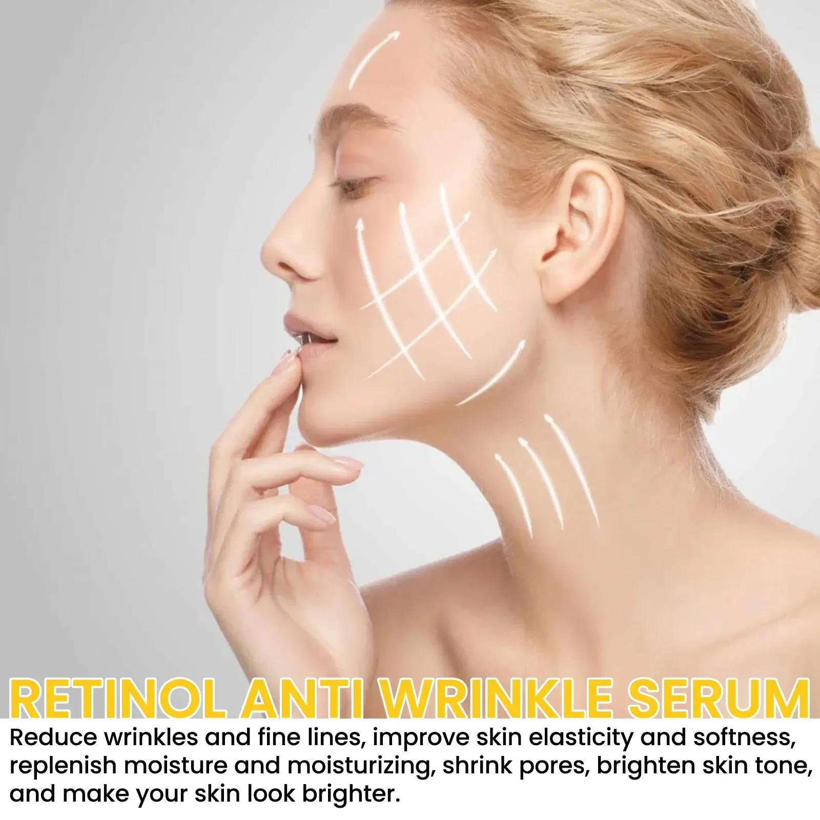 Retinol 2.5% Vitamin C / A Facial Anti Wrinkle Serum Remove Dark Spots Collagen Serum Anti Aging Essence Whitening Face Serum 3
