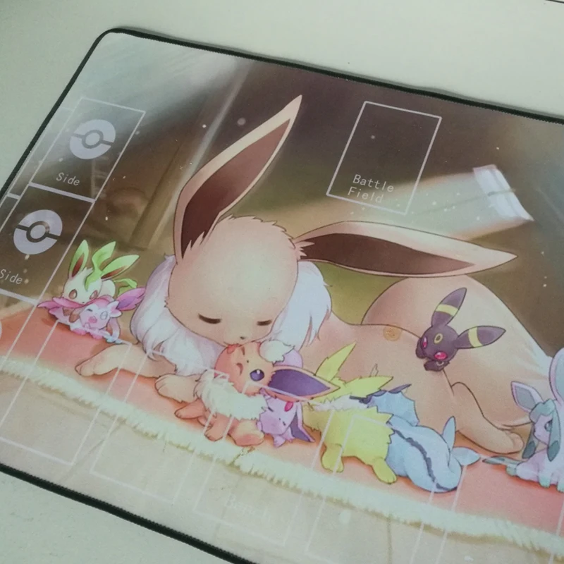 Pokemon Eevee Solgaleo Lunala Single Person Battle Plate Waterproof and  Dustproof Anime Board Game Card Mat Gift for Friend - AliExpress