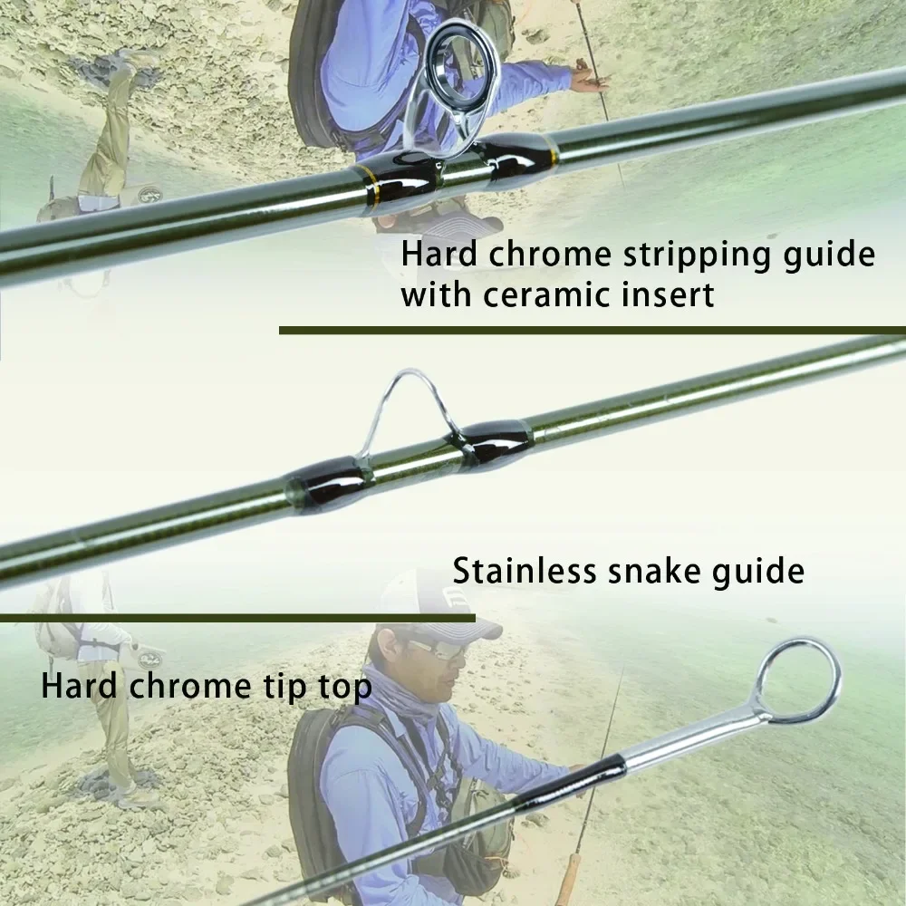 MAXCATCH V-Feather Fliegenfischerrute Small Stream Creek 6ft 6,5ft 7,5ft 1/2/3WT 30T 36T SK Kohlefaserlicht mit Carbonrohr – Detail 10