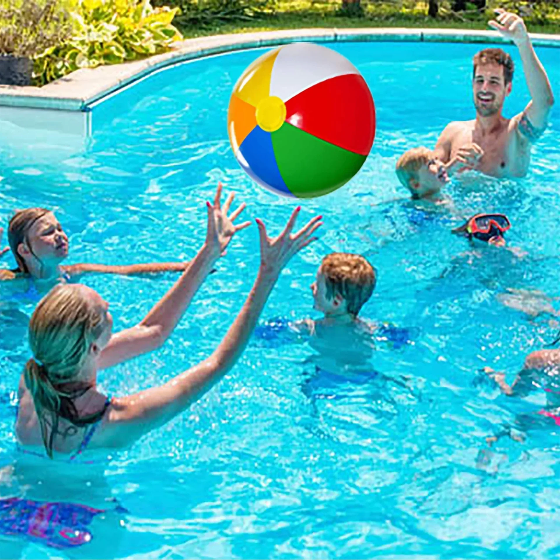 

Красочные надувные шары, 30 см, шары для бассейна, для игр в воде, игровые шары, пляжный спортивный мяч, Saleaman, забавные игрушки для детей