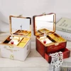 Rotating Dancer Engraved Musical Box Birthday Presents Jewelry Case Vintage Music Box Retro Lightweight for Girlfriend Valentine 1