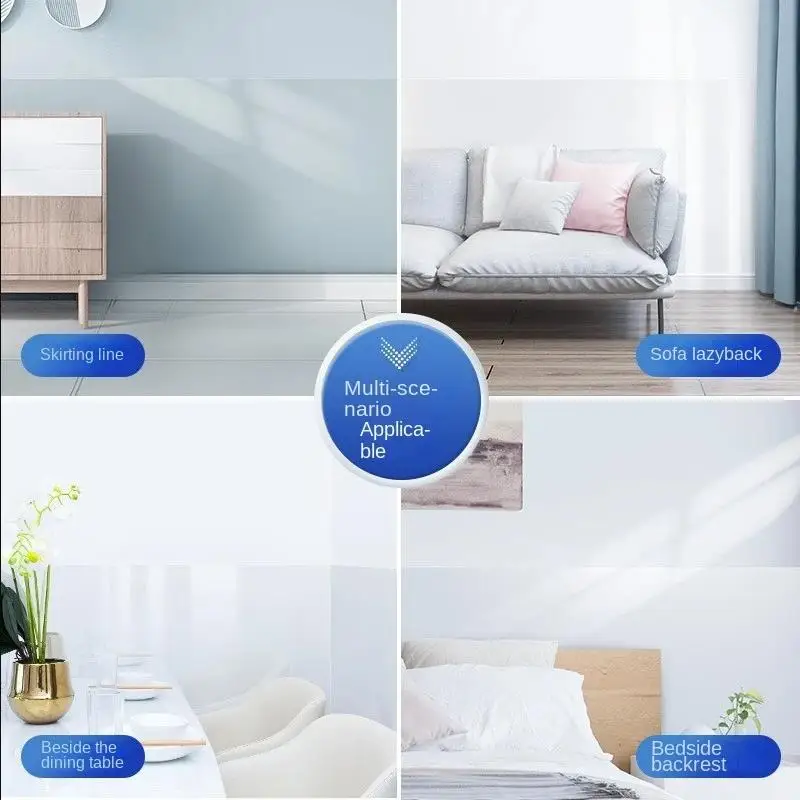 Transparent Kitchen Oil-proof Wall Stickers 45CM Self-Adhesive Antifouling Heat-resistant Electrostatic Wall Protection Stickers